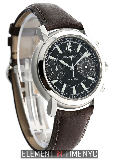 Audemars Piguet Jules Audemars Chronograph SS Black Dial